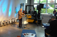 Herr Günther Stolze bei seiner Ansprache